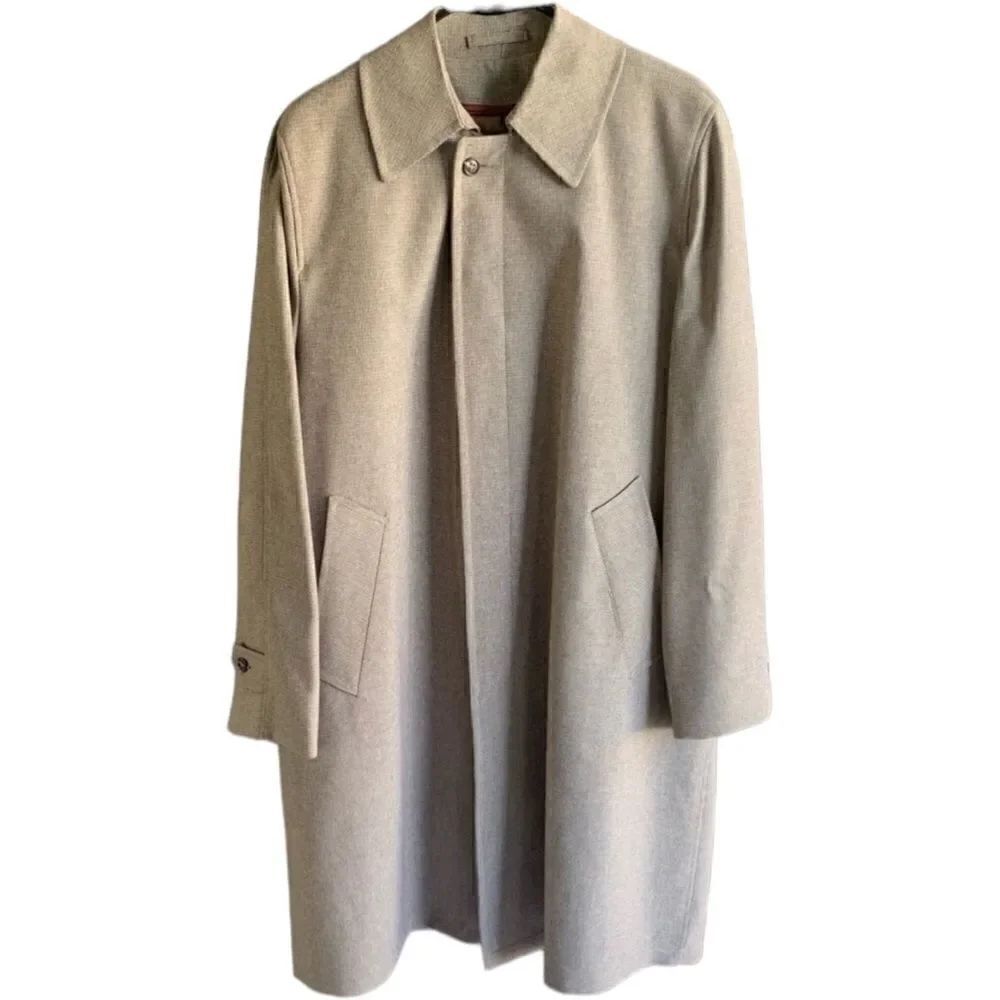 Men’s Trench Dress Coat by Casualcraft 42 R Like New